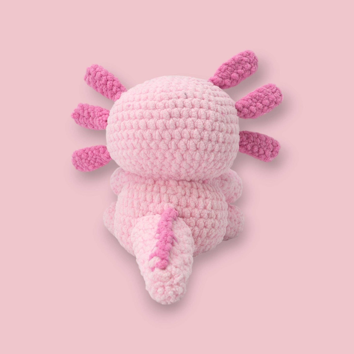 Crochet Axolotl Kit - Alexia the Axolotl Plushie: Pink Axolotl