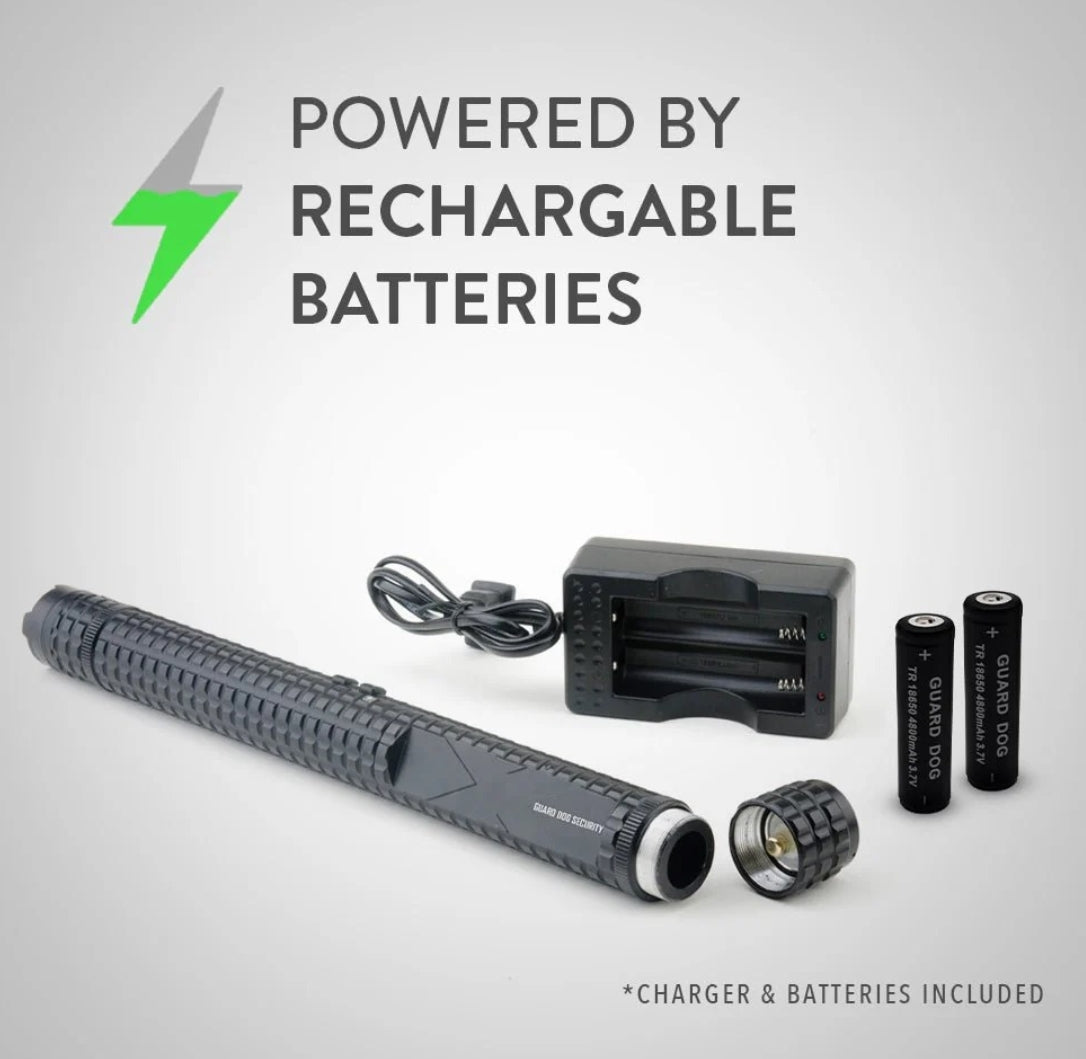 GUARD DOG - KNIGHTRO Tactical Stun Gun Baton with 300 Lumen 5 Function Light