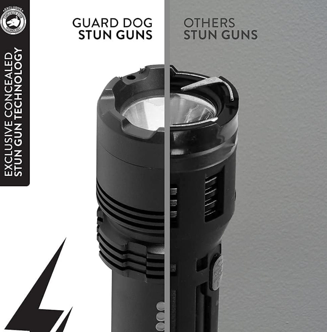 GUARD DOG - Lightsafer Stun Gun with Flashlight – 400 Lumens with Charging Indicator