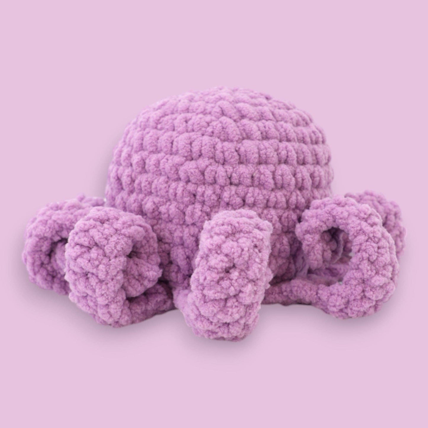 Crochet Octopus Kit - Cleo the Octopus: Lavender Latte Purple