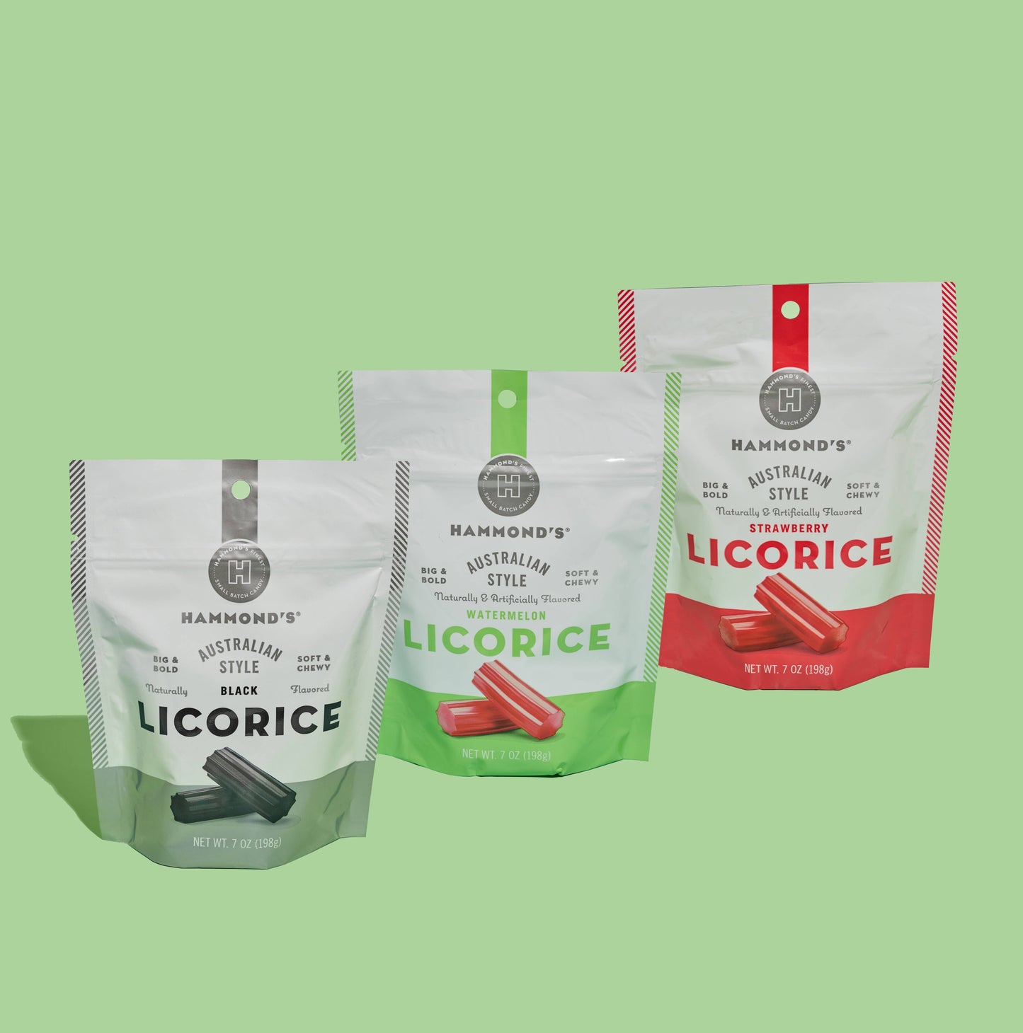 Australian Style Licorice - Black - 7 oz Resealable Bag