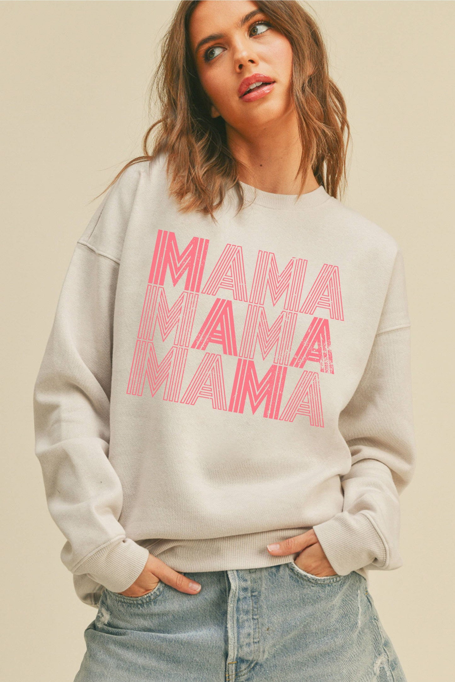 Mama Graphic Sweatshirt: Loden Frost / M