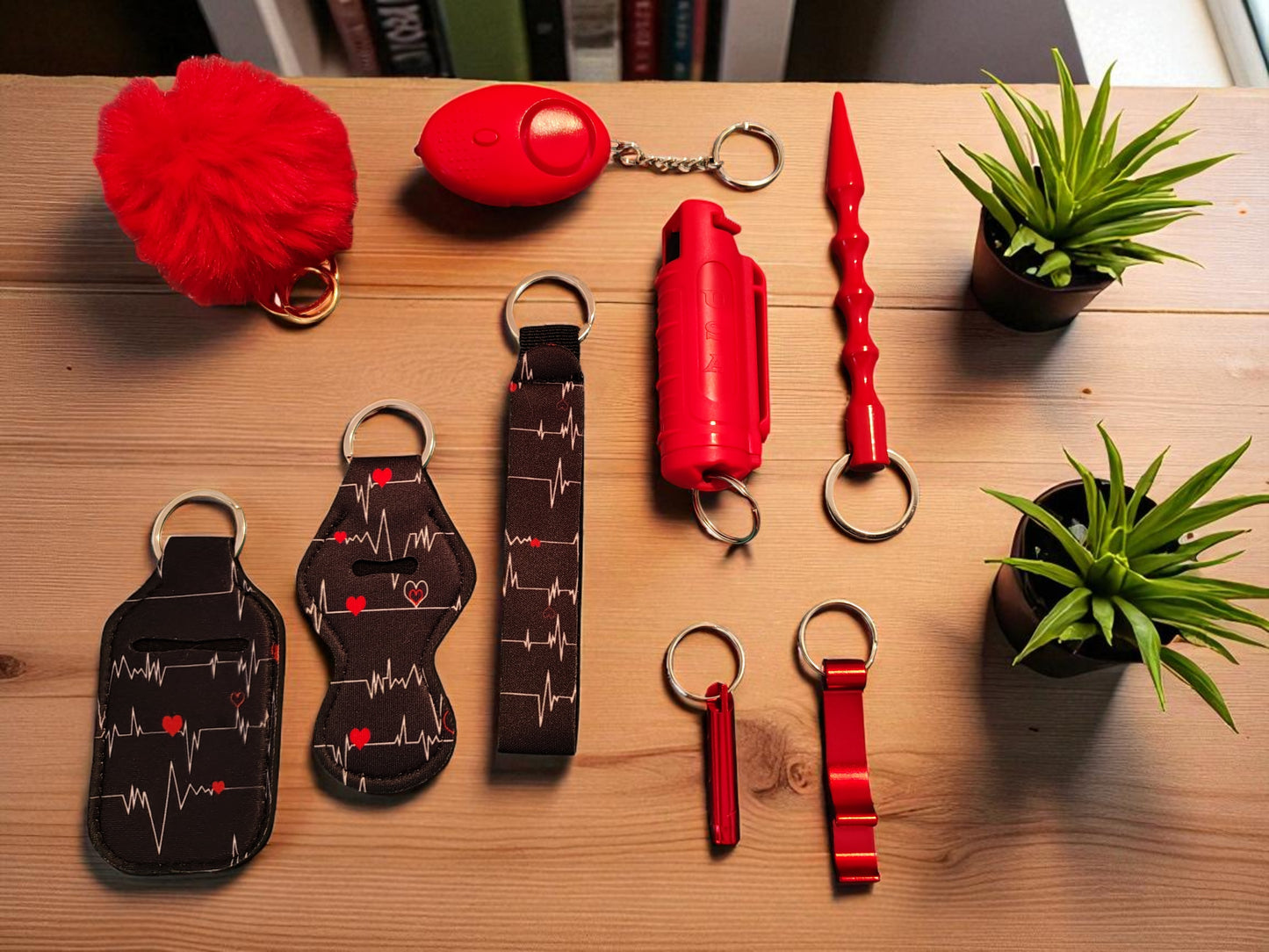 Safety Keychain - Design Set with Pepper Spray