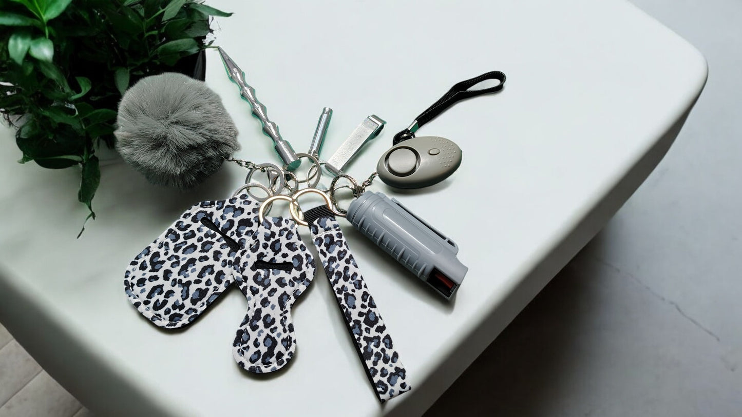 Safety Keychain - Design Set 9pc with Pepper Spray
