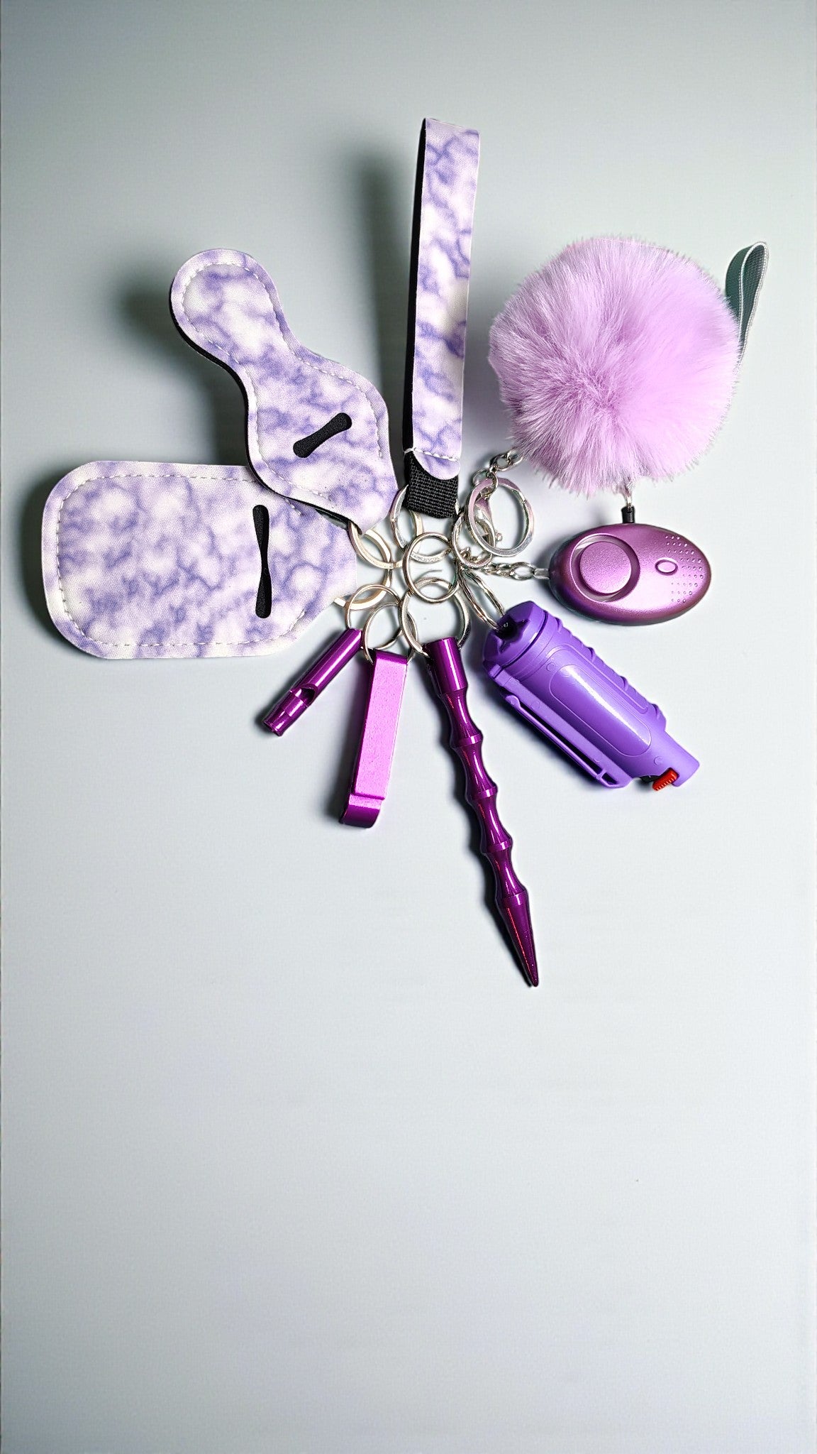 Safety Keychain - Design Set 9pc with Pepper Spray