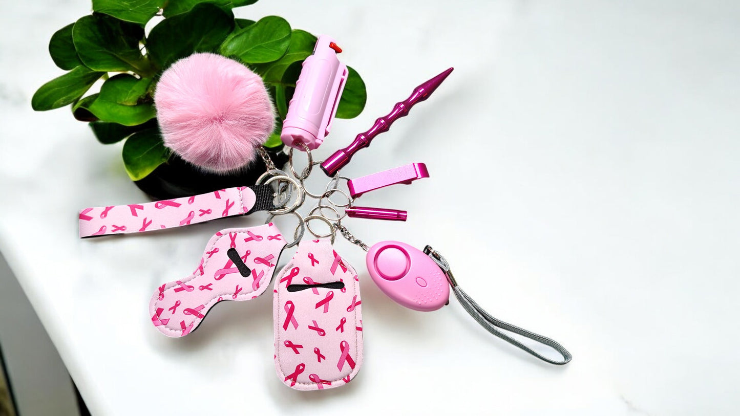 Safety Keychain - Design Set 9pc with Pepper Spray