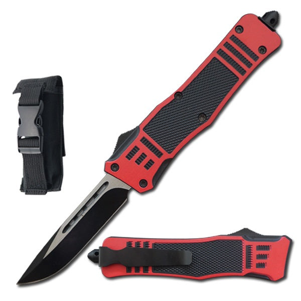 9" Red Ghost OTF Tactical Automatic Out Of The Front Pocket Knife