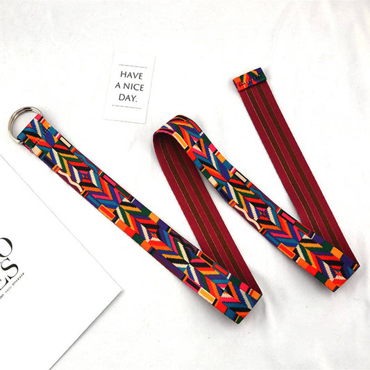 CWABE0951_CANVAS DOUBLE BUCKLE JEANS DECORATIVE BELT: TYPE6 / (OS) 1
