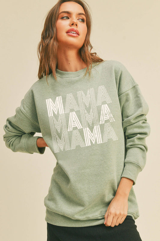 Mama Graphic Sweatshirt: Loden Frost / L