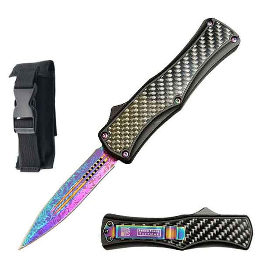 7.75" Titanium Blade Out Of The Front Automatic Knife