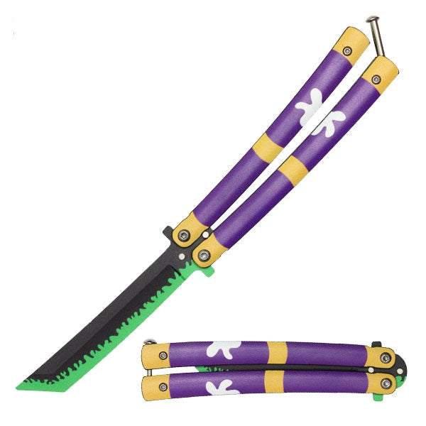 Roronoa Zoro's Purple "Enma" Butterfly Knife