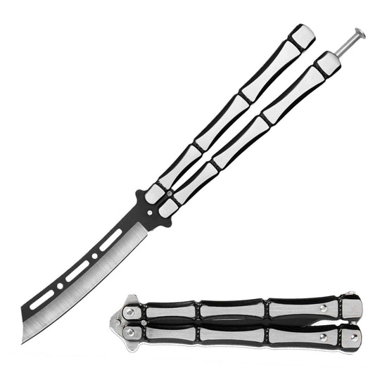 Metal Bones Butterfly Knife Cleaver Blade