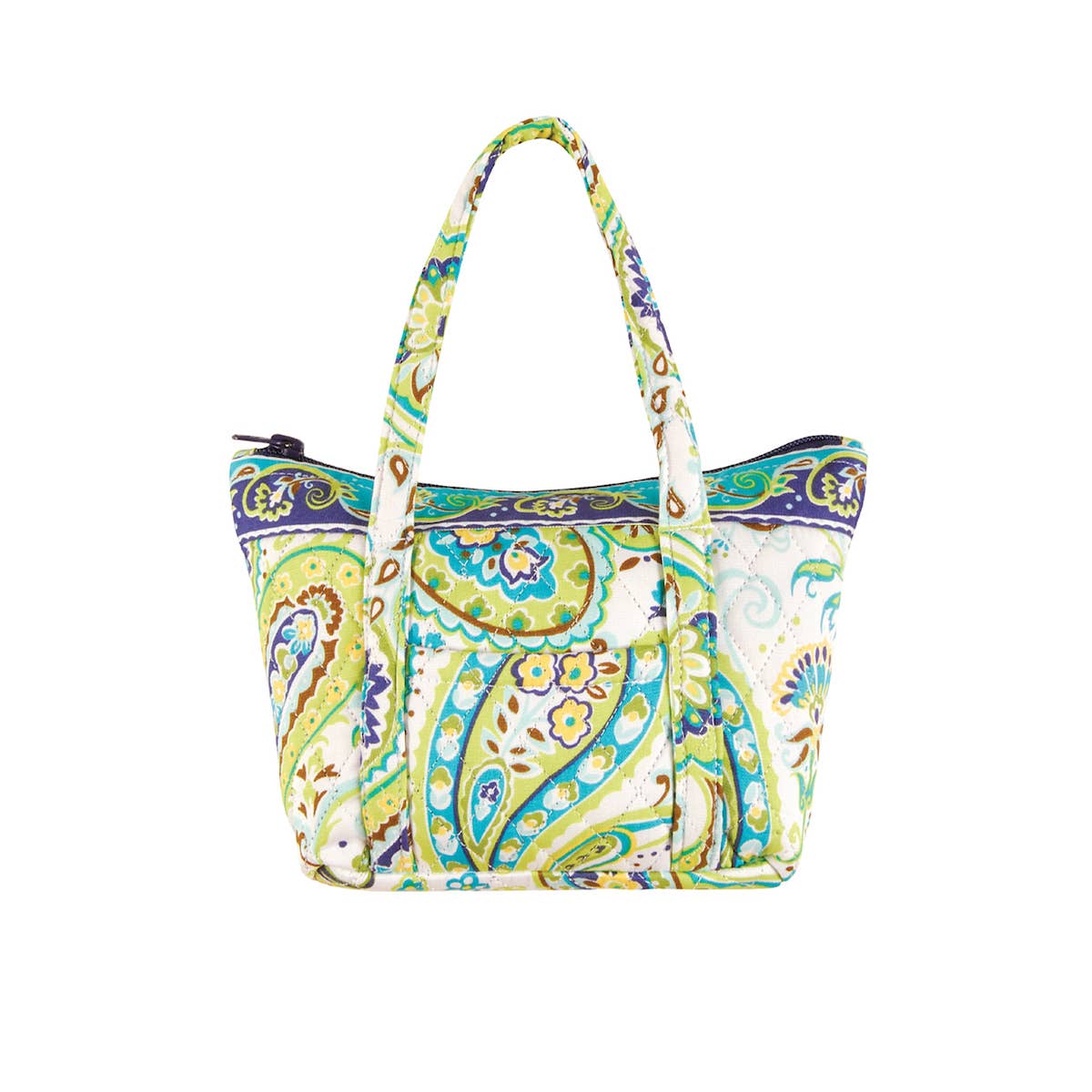 SALE Santa Cruz Blue Floral Tote Bag 9.5" x 6"