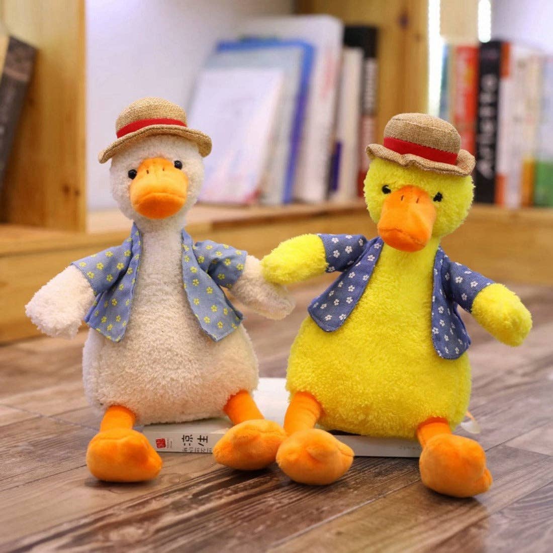 Kawai - Cute Straw Hat Plush Toys: RAT-GRAY / 30CM