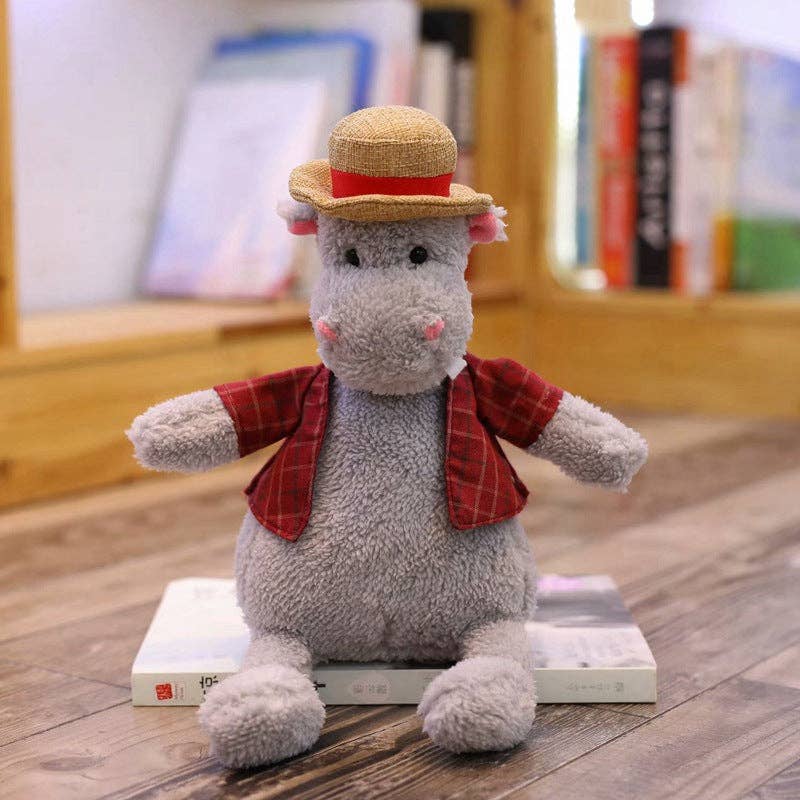 Kawai - Cute Straw Hat Plush Toys: PENGUIN / 30CM