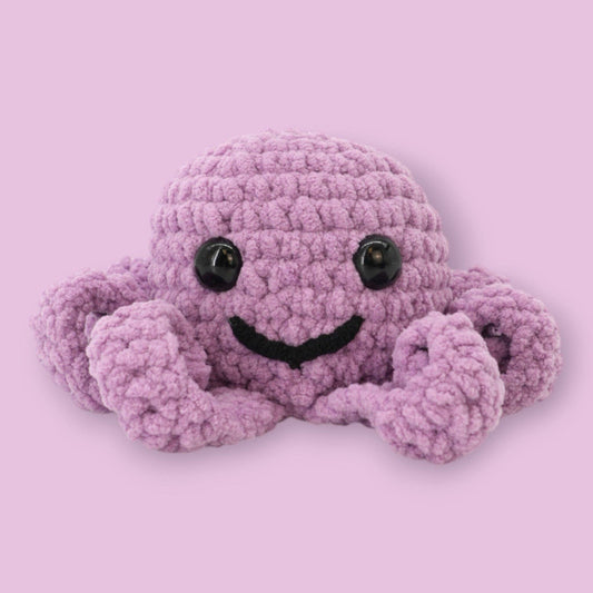 Crochet Octopus Kit - Cleo the Octopus: Lavender Latte Purple