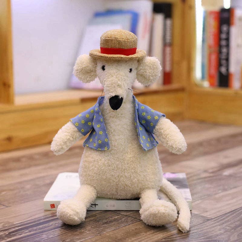 Kawai - Cute Straw Hat Plush Toys: FOX / 30CM