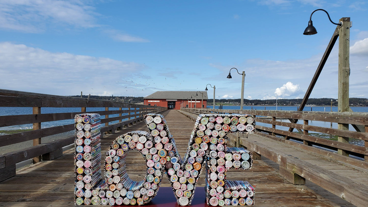 Love Sign - Recycled Paper: Small