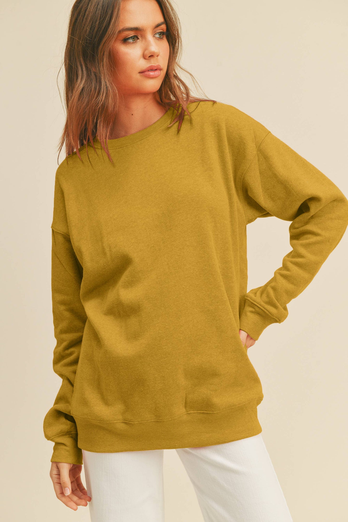 Blank Long Sleeve Sweatshirt: 2TONE BLACK / XL
