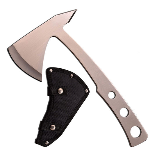 9.5" Silver Tactical Axe Tomahawk Hatchet Throwing Knife