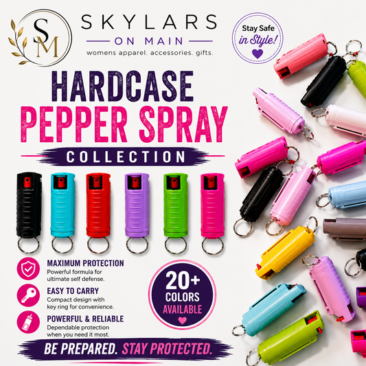 Pepper Spray Hard Case With Belt Clip – Keychain Ready | Quick Action