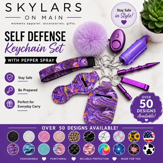 Safety Keychain - Design Set with Pepper Spray