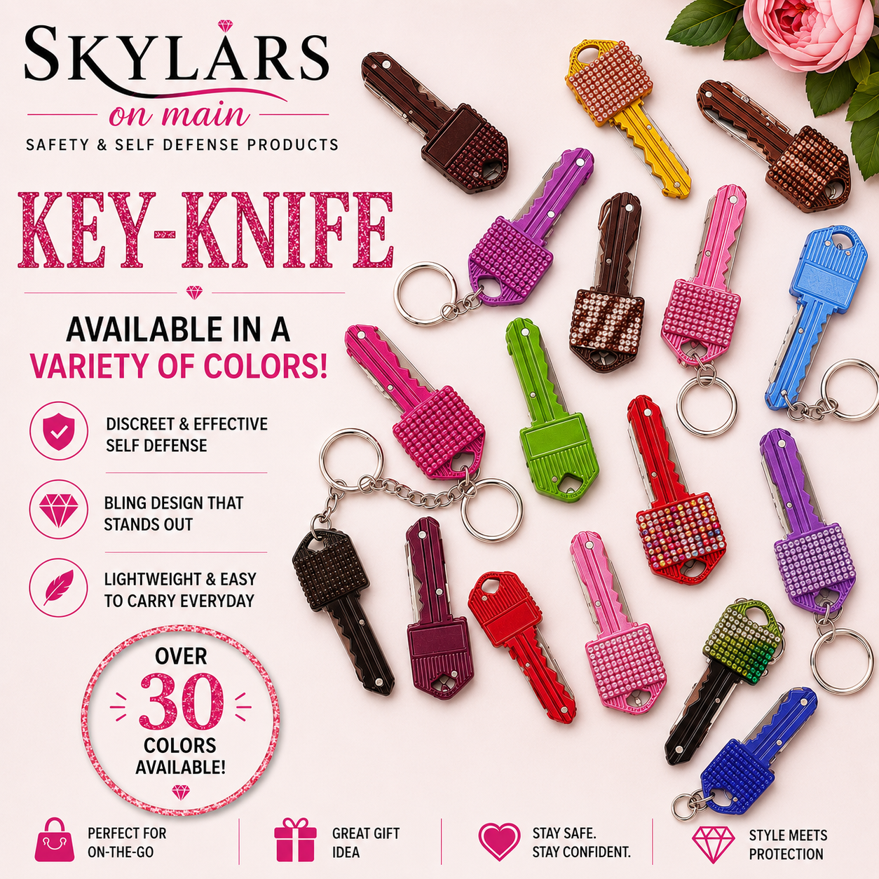 Key Knife Keychain Accessory