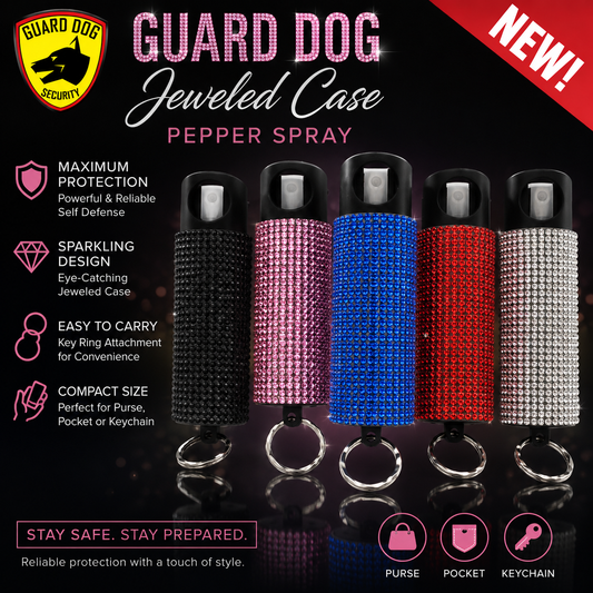 GUARD DOG - Bling It On Jeweled Case Pepper Spray