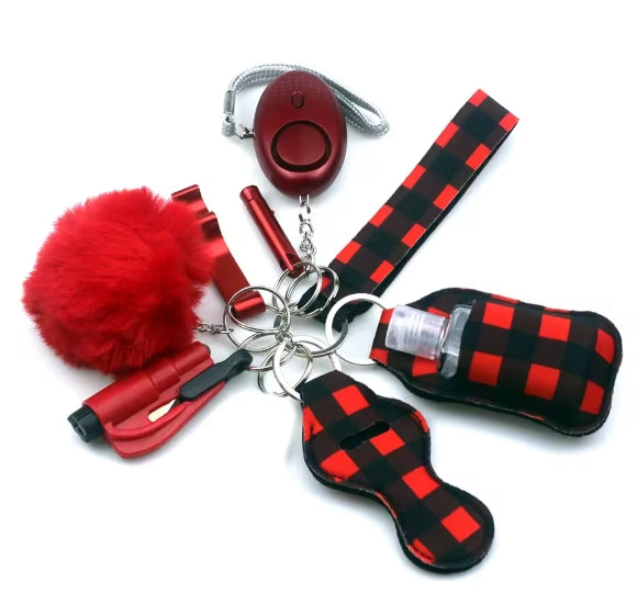 Self-Defense 9 Piece Keychain Set