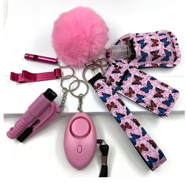 Self-Defense 9 Piece Keychain Set