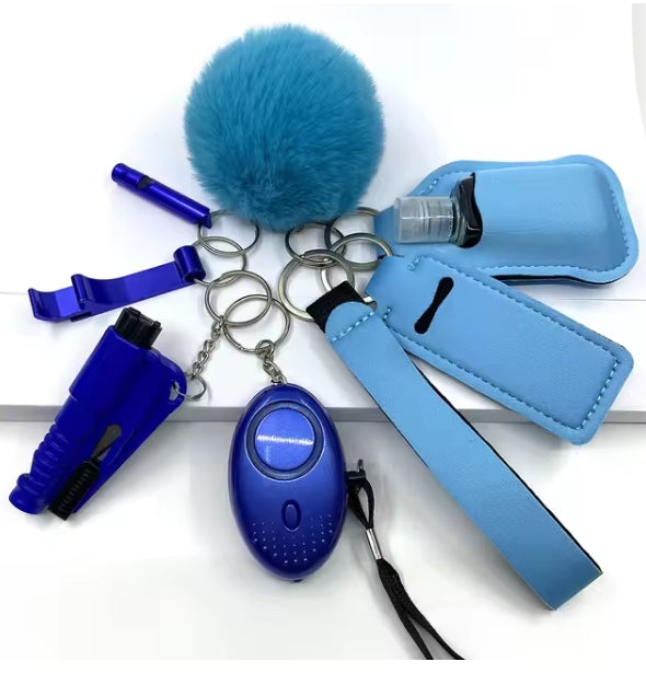 Self-Defense 9 Piece Keychain Set