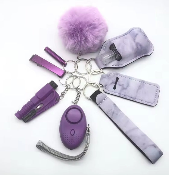 Self-Defense 9 Piece Keychain Set
