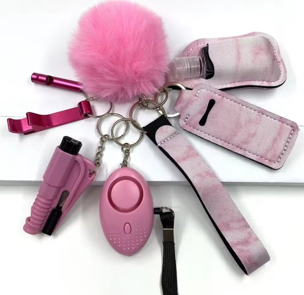 Self-Defense 9 Piece Keychain Set