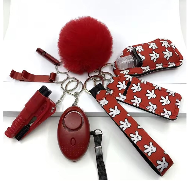 Self-Defense 9 Piece Keychain Set