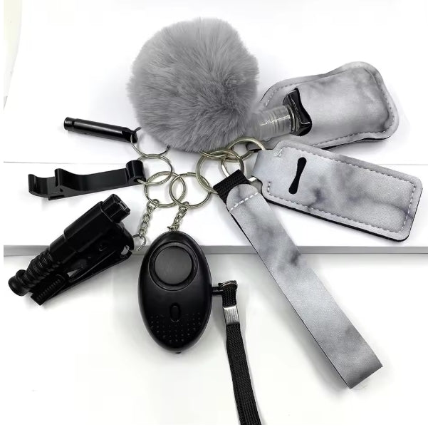 Self-Defense 9 Piece Keychain Set