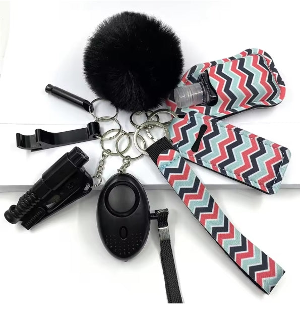 Self-Defense 9 Piece Keychain Set