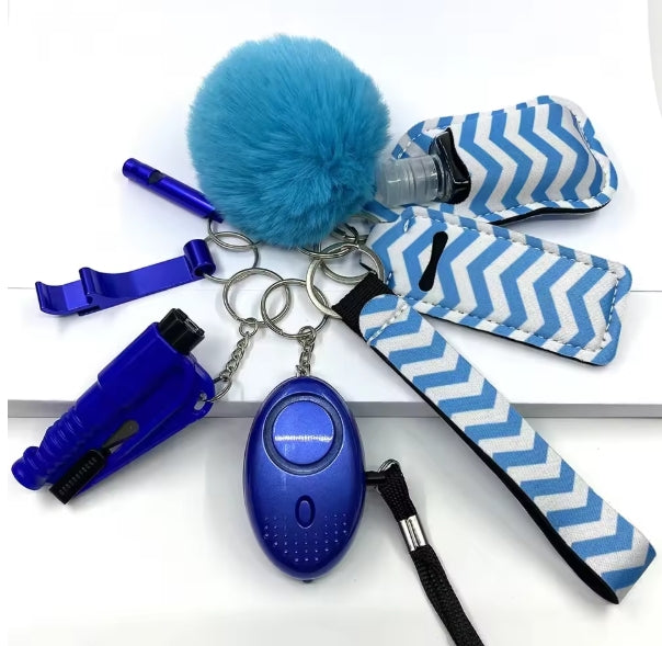 Self-Defense 9 Piece Keychain Set