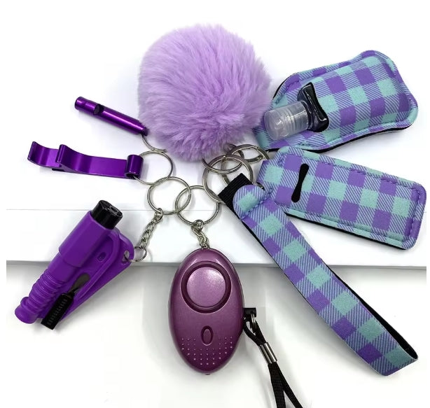 Self-Defense 9 Piece Keychain Set