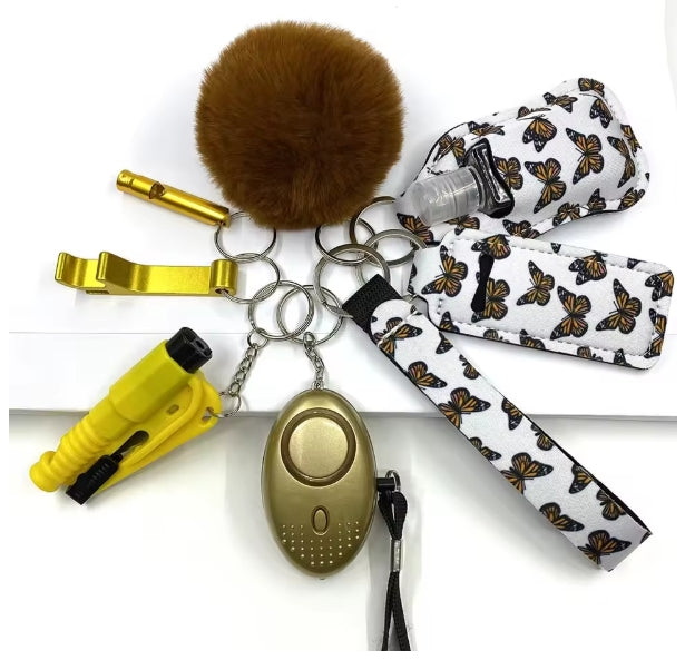Self-Defense 9 Piece Keychain Set