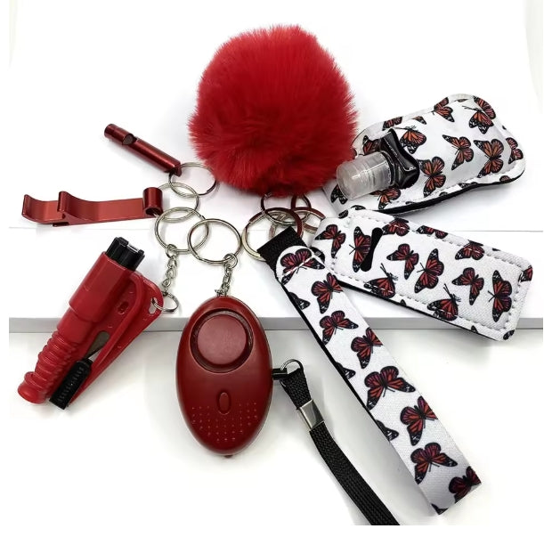 Self-Defense 9 Piece Keychain Set