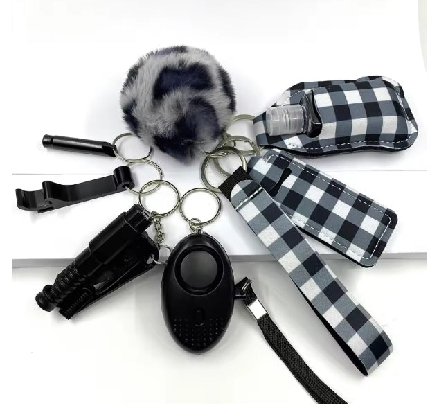 Self-Defense 9 Piece Keychain Set