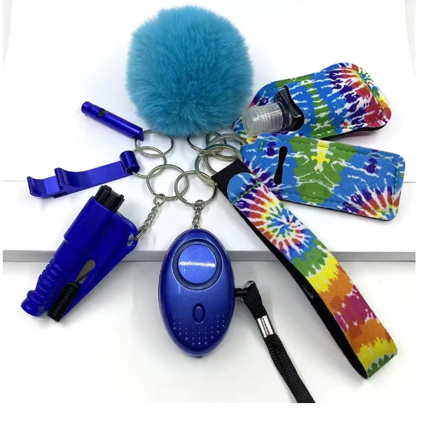 Self-Defense 9 Piece Keychain Set