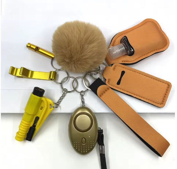 Self-Defense 9 Piece Keychain Set