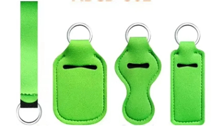 4 Piece Solid Keychain Set