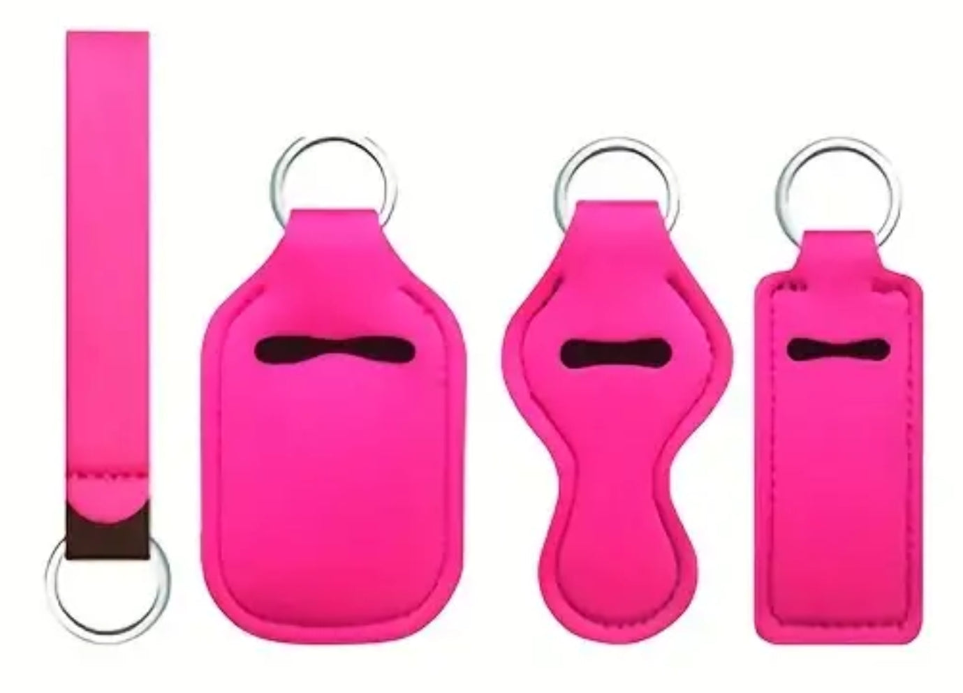 4 Piece Solid Keychain Set