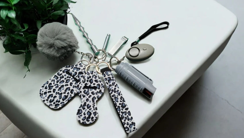 Safety Keychain - Design Set 9pc with Pepper Spray