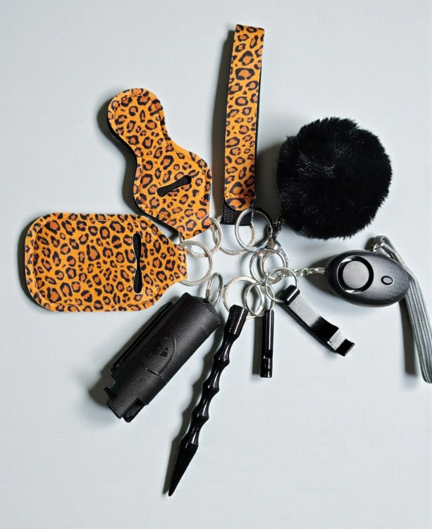 Safety Keychain - Design Set 9pc with Pepper Spray