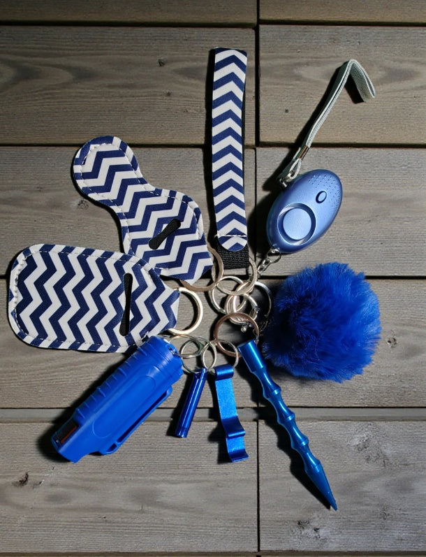 Safety Keychain - Design Set 9pc with Pepper Spray