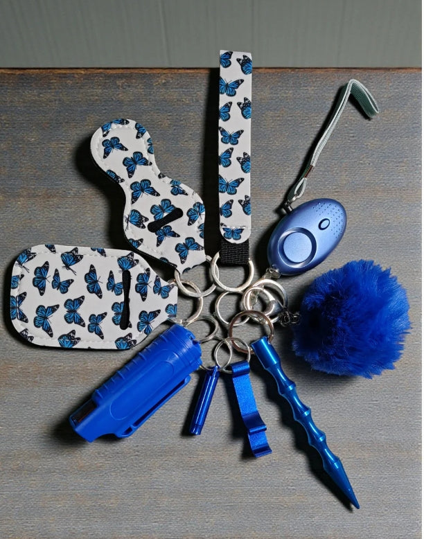 Safety Keychain - Design Set 9pc with Pepper Spray