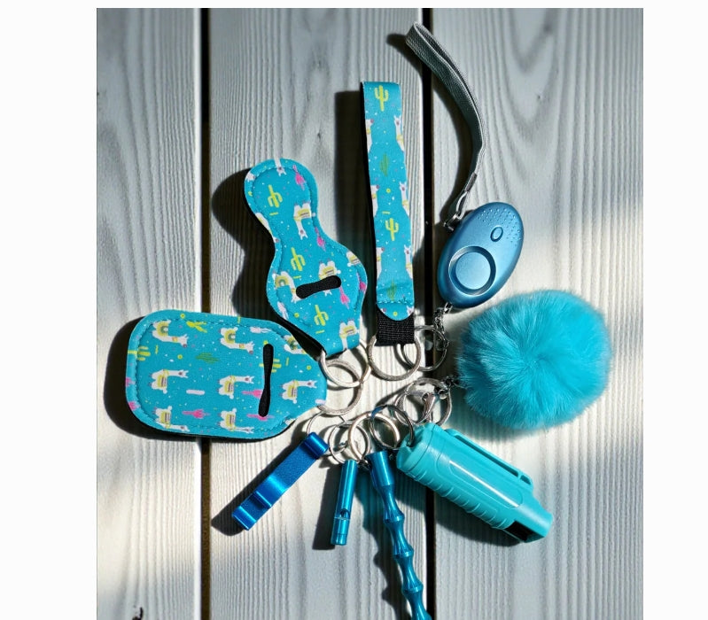 Safety Keychain - Design Set 9pc with Pepper Spray